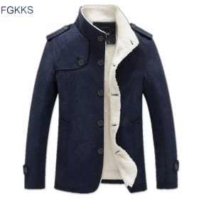 FGKKS 2018 New Winter Men's Jacket Fashion Windbreaker High Quality Military Brand Men Jacket Coat Male Clothing