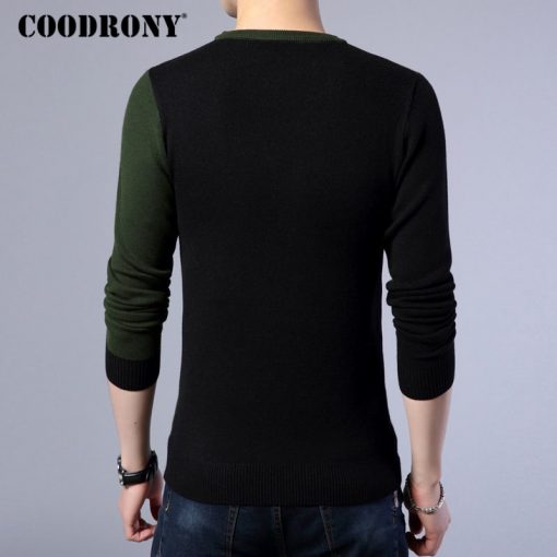 COODRONY 2018 New Autumn Winter Thick Warm Cashmere Sweater Men Casual O-Neck Pull Homme Brand Pullovers Mens Wool Sweaters 7185 3