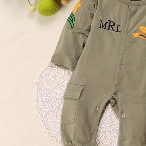 Fashionals Baby Rompers one-piece pilot baby clothes new born boy jumpsuit funny baby girl romper hat two piece outfits costume 4