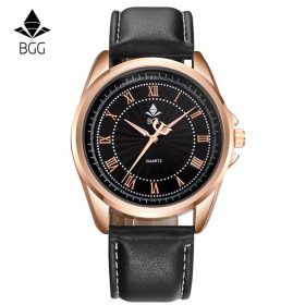 Top Brand Luxury Famous Male Clock Quartz Watch Rose Gold Wrist Watch Men 2016 Golden Wristwatch Quartz-watch Relogio Masculino 2