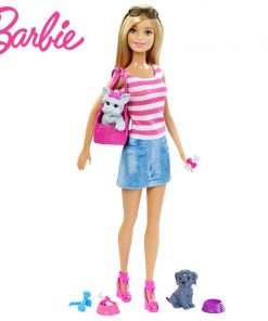 Barbie Originais Girl Dolls Pet Set Dolls With Barbie-dolls Boneca Children Gift  Brthday Gift For Girls Brinquedo Toys  DJR56 1
