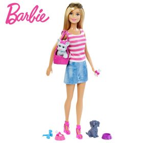 Barbie Originais Girl Dolls Pet Set Dolls With Barbie-dolls Boneca Children Gift  Brthday Gift For Girls Brinquedo Toys  DJR56 1