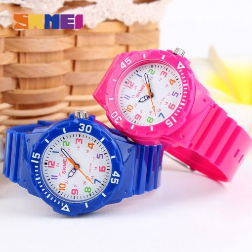 SKMEI Fashion Casual Children Watches 50M Waterproof Quartz Wristwatches Jelly Kids Clock boys Hours girls Students Watch 1043 3