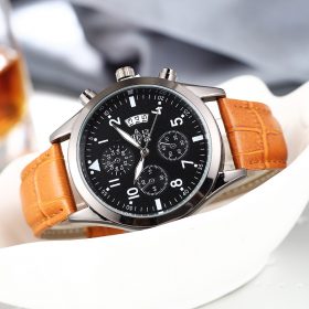 BGG Luxury Top Brand Fashion Casual Leather Quartz Wristwatch Analog Sport Watch Men Military Clock Man Relogio Masculino 3