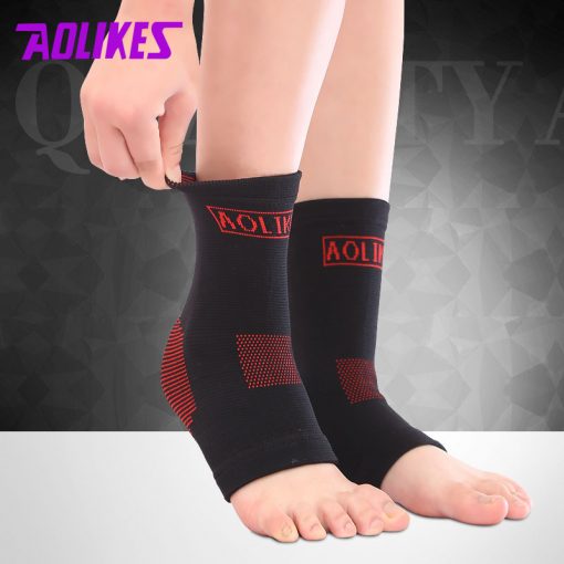 1PCS Nylon Super Elastic Ankle Support Basketball Running Fitness Breathable Ankle Protect Mountaineering Brace 4