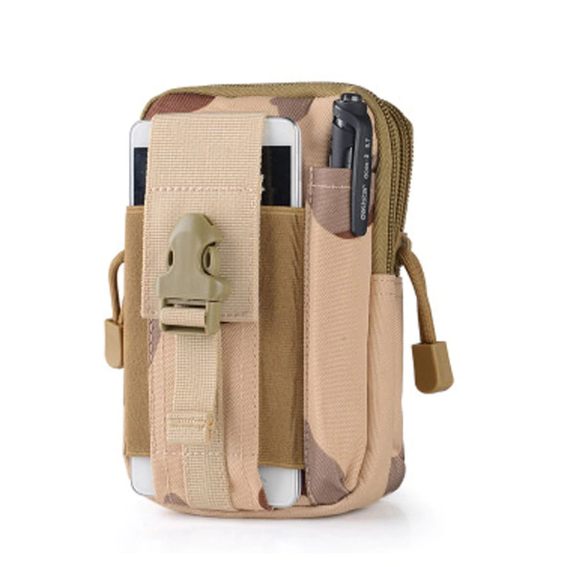 High Strength Tactical Waist Bag Men Outdoor Sport Molle 600D Waterproof Military Waistbag Mobile Phone Case 17.5x12x6cm 2