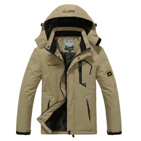NaranjaSabor 2018 Autumn Winter Mens Jackets Fleece Thick Men's Coat Windbreaker Breathable Waterproof Male Mens Clothing 6XL 4