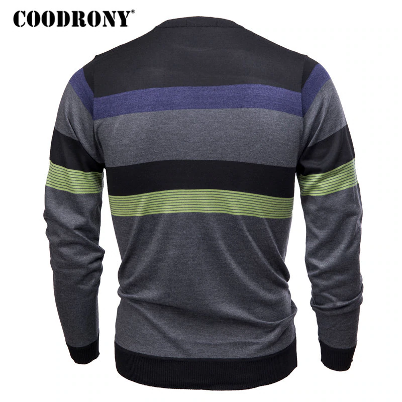 COODRONY O-Neck Sweater Men Casual Dress Brand Clothing Mens Sweaters Cashmere Wool Pullover Men Long Sleeve Shirt Pull Homme 19 3