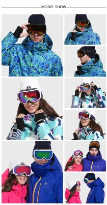 VECTOR Brand Ski Goggles  Men Women Anti-fog UV400 Skiing Snowboard Goggles Spherical Big Mask Eyewear Snowboarding Glasses  5