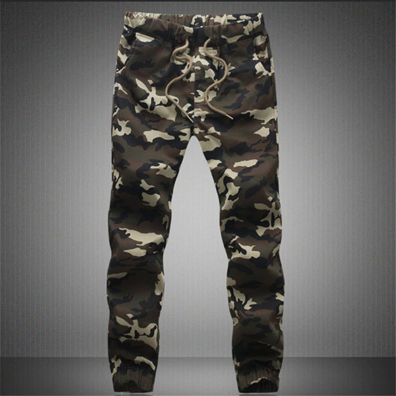 2018 New Joggers Men Hot Sale Casual Camouflage Pants Men Quality 100% Cotton Elastic Comfortable Trousers Men Plus Size M-3XL 1