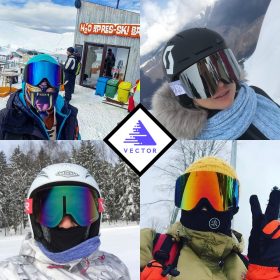 VECTOR Brand Ski Goggles Men Women Double Lens UV400 Anti-fog Skiing Eyewear Snow Glasses Adult Skiing Snowboard Goggles 5