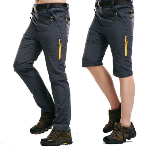 NaranjaSabor 2018 Summer Quick Dry Men's Pants Men Trousers Removable Sweatpants Waterproof Army Pants Mens Brand Clothing 5XL 5