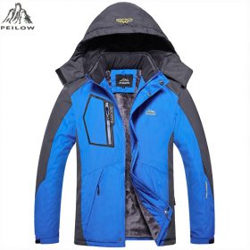 PEILOW new 2018 Warm Outwear Winter Jackets Men Thick Windproof waterproof hood Casual Men Jacket Parkas overcoat size L~5XL 1