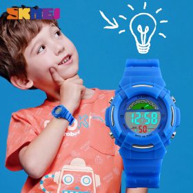 SKMEI New Sports Children Watches Fashion Alarm Watch Kids Back Light Waterproof Boy Digital Wristwatches Girl Relogio Infantil 2