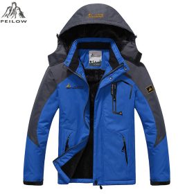PEILOW Plus size 5XL,6XL outwear winter coat men and women`s thicken waterproof fleece warm cotton parka coat men jacket 1
