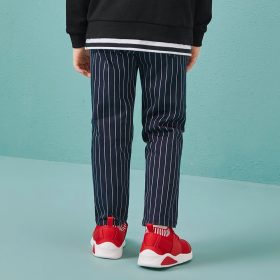 Balabala stripe straight pants for the boy fashion regular trousers boy autumn pants toddler kids with elastic waist pants 3