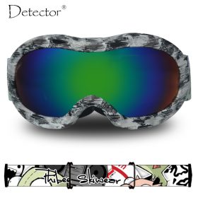 Detector Kids Double Anti-Fog UV400 Protection Ski Goggles Boys Girls Snowboard Ski Glasses Winter Snow Sports Googles 4