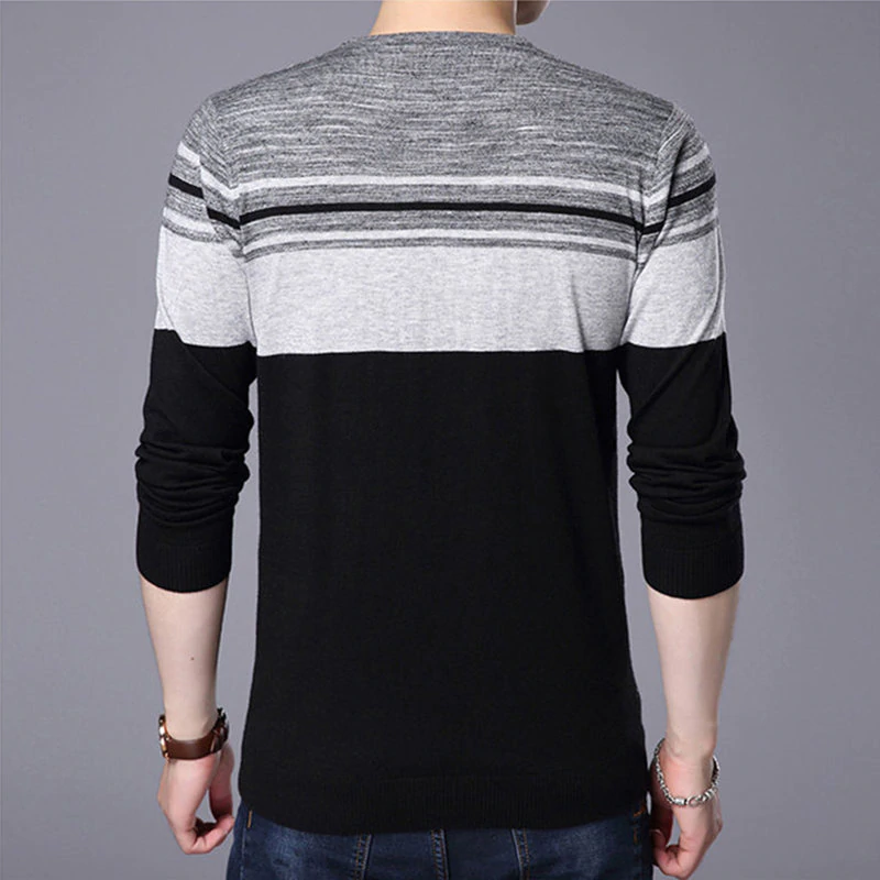 COODRONY 2018 New Arrival Cashmere Wool Sweater Men Casual Long Sleeve O-Neck Pull Homme Striped Shirt Mens Pullover Sweaters 84 3