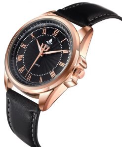 Top Brand Luxury Famous Male Clock Quartz Watch Rose Gold Wrist Watch Men 2016 Golden Wristwatch Quartz-watch Relogio Masculino 1