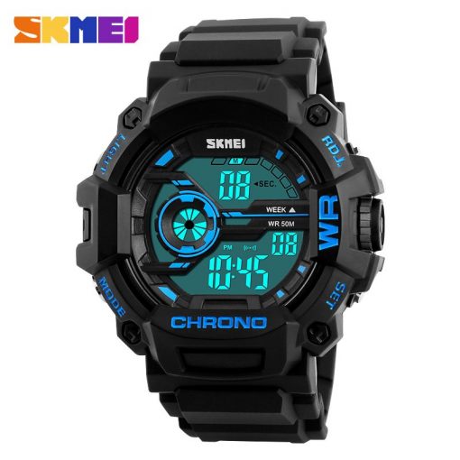 SKMEI Men Sports Watches Multifunction LED Fashion Digital Wristwatches 50M Waterproof Outdoor Watch Man Relogio Masculino 1233 5
