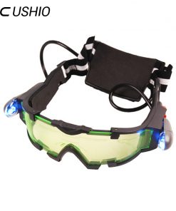 Eye Shield Hunting Night Vision Goggles Green LED Lights Ergonomic Goggles Night Vision Device Adjustable Elastic Band Children
