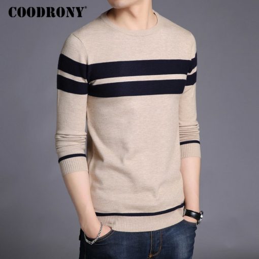 COODRONY Mens Knitted Cashmere Wool Sweaters 2017 Autumn Winter New Pullover Men Casual O-Neck Jumper Sweater Men Pull Homme 217 1