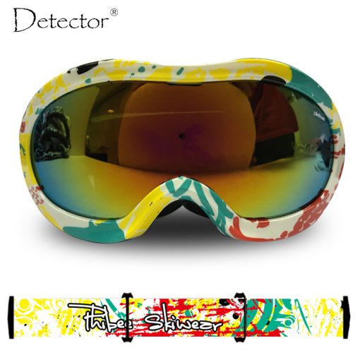 Detector Kids Double Anti-Fog UV400 Protection Ski Goggles Boys Girls Snowboard Ski Glasses Winter Snow Sports Googles 1
