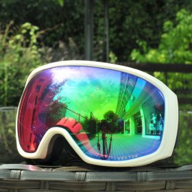VECTOR Brand Ski Goggles  Men Women Anti-fog UV400 Skiing Snowboard Goggles Spherical Big Mask Eyewear Snowboarding Glasses  2