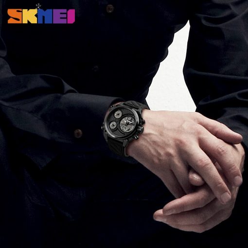 SKMEI Sports Men Watches 5 Time Alarm Chrono EL Light Fashion Wristwatches 50M Waterproof Week Date Watch relogio masculino 1359 2