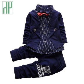 Baby clothes boy formal gentleman suit kids clothes costume for girls children Bow toddler boys clothes set birthday dress wear