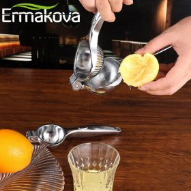 ERMAKOVA Heavy Duty Manual Press Juicer Zinc Alloy Lemon Squeezer Orange Squeezer Citrus Lime Squeezer Fruit Tools 4