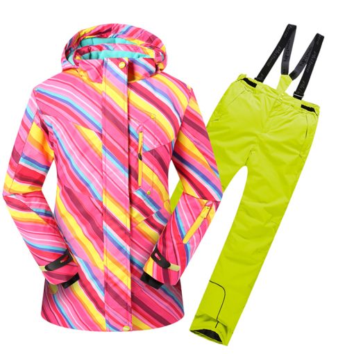 Detector Girls Ski Suit Waterproof Kids Ski Jacket Ski Pants thermal boys Phibee high quality Winter Clothing -30 degree 3