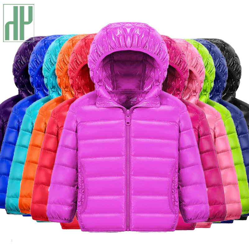 HH children jacket Outerwear Boy and Girl autumn Warm Down Hooded Coat teenage parka kids winter jacket 2-13 years Dropshipping