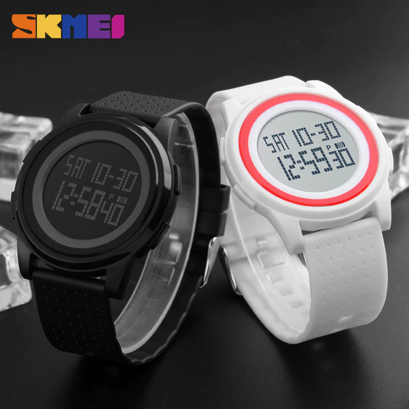 SKMEI New Arrival Fashion Casual SKMEI Brand Waterproof  Watches Women Lovers Sport Watch With Very Comfortable Soft Band 1206 1