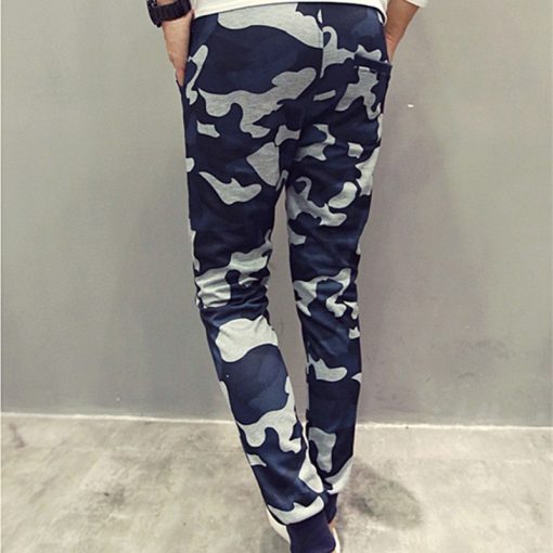Men Casual Pants New Camouflage Slim Fit Army Camouflage Trousers Pencil Camo Pants Hip Hop Sweatpants Military Mens Joggers 2