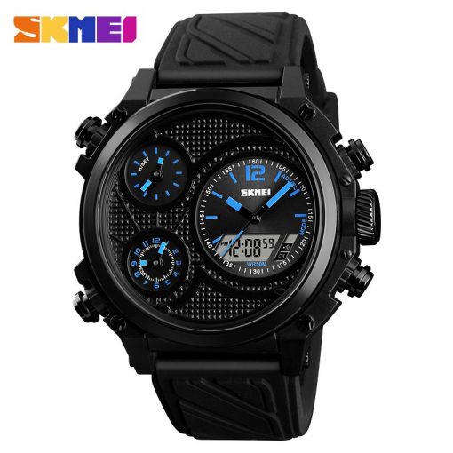 SKMEI Sports Men Watches 5 Time Alarm Chrono EL Light Fashion Wristwatches 50M Waterproof Week Date Watch relogio masculino 1359 1