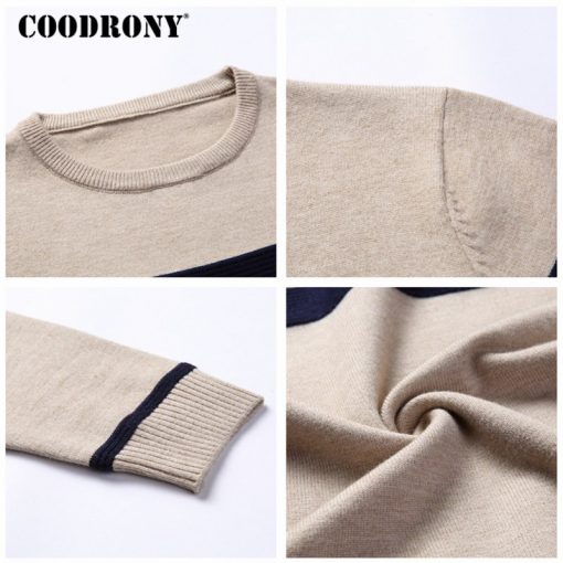 COODRONY Mens Knitted Cashmere Wool Sweaters 2017 Autumn Winter New Pullover Men Casual O-Neck Jumper Sweater Men Pull Homme 217 4