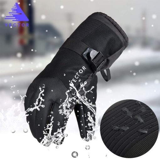 VECTOR Ski Gloves Men Women Touch Screen Warm Waterproof Skiing Gloves Snowboard Snowmobile Outdoor Winter Sports Snow Gloves  3