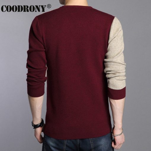 COODRONY 2018 Winter New Arrivals Thick Warm Sweaters O-Neck Wool Sweater Men Brand Clothing Knitted Cashmere Pullover Men 66203 4