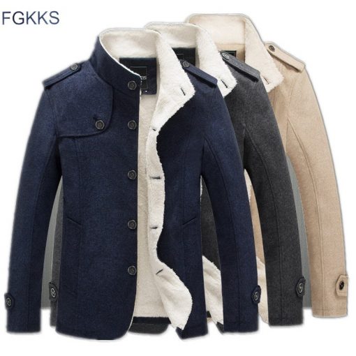 FGKKS 2018 New Winter Men's Jacket Fashion Windbreaker High Quality Military Brand Men Jacket Coat Male Clothing 2