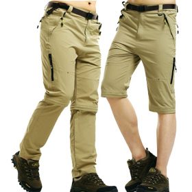 NaranjaSabor 2018 Summer Quick Dry Men's Pants Men Trousers Removable Sweatpants Waterproof Army Pants Mens Brand Clothing 5XL 3