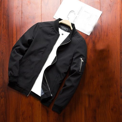 NaranjaSabor Spring New Men's Bomber Zipper Jacket Male Casual Streetwear Hip Hop Slim Fit Pilot Coat Men Clothing Plus Size 4XL 2
