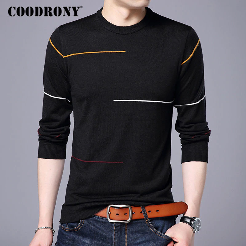 COODRONY Cashmere Wool Sweater Men Brand Clothing 2018 Autumn Winter New Arrival Slim Warm Sweaters O-Neck Pullover Men Top 7137 4