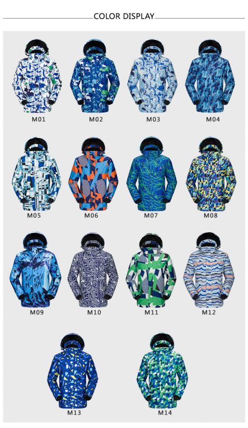 VECTOR Brand Ski Jackets Men Waterproof Windproof Warm Winter Snowboard Jackets Outdoor Snow Skiing Clothes HXF70012 4