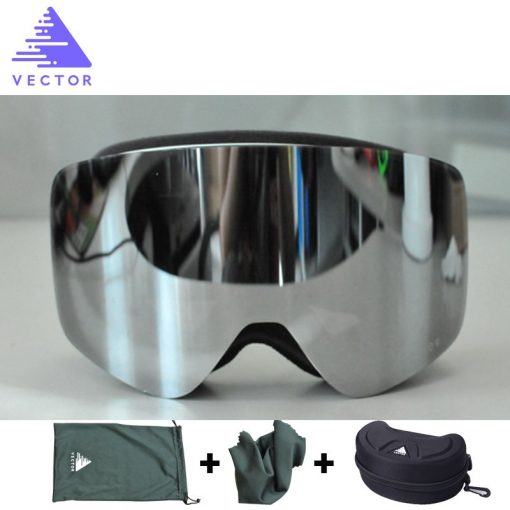 Brand Ski Goggles With Case Double Lens UV400 Anti-fog Skiing Eyewear Snow Glasses Skiing Men Women Snowboard Goggles 3