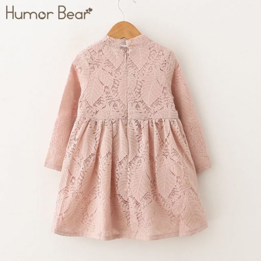 Humor Bear Baby Girls Dresses 2018 New Summer A-Line Lace Lolita Style Princess Dress Children's clothes Party Dress 1