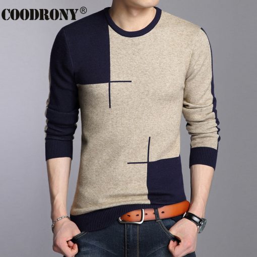 COODRONY 2018 Winter New Arrivals Thick Warm Sweaters O-Neck Wool Sweater Men Brand Clothing Knitted Cashmere Pullover Men 66203 3