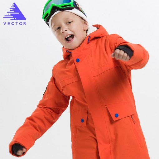 VECTOR Waterproof Children Ski Jackets Winter Warm Boys Girls Jackets Outdoor Jacket Sport Snow Skiing Snowboarding Clothing  2