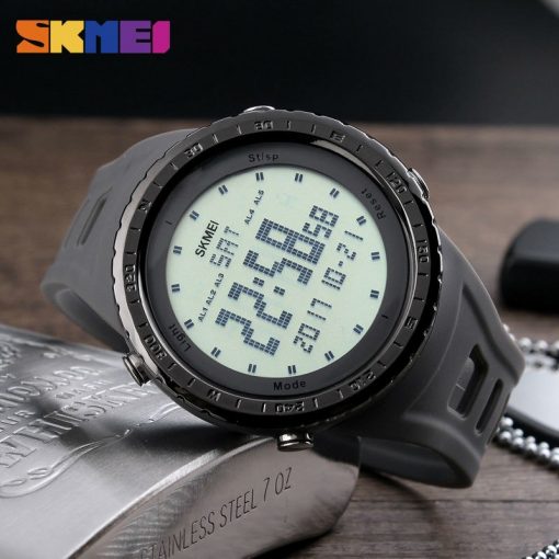 SKMEI 1246 Men Sports Watches Countdown Chrono Double Time EL Light Digital Wristwatches 50M Water Resistant Relogio Masculino 3