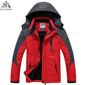 PEILOW Plus size 5XL,6XL outwear winter coat men and women`s thicken waterproof fleece warm cotton parka coat men jacket 2